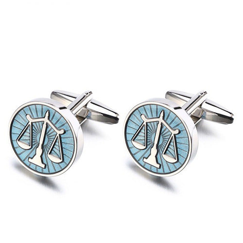 French cuffs metal painted cufflinks