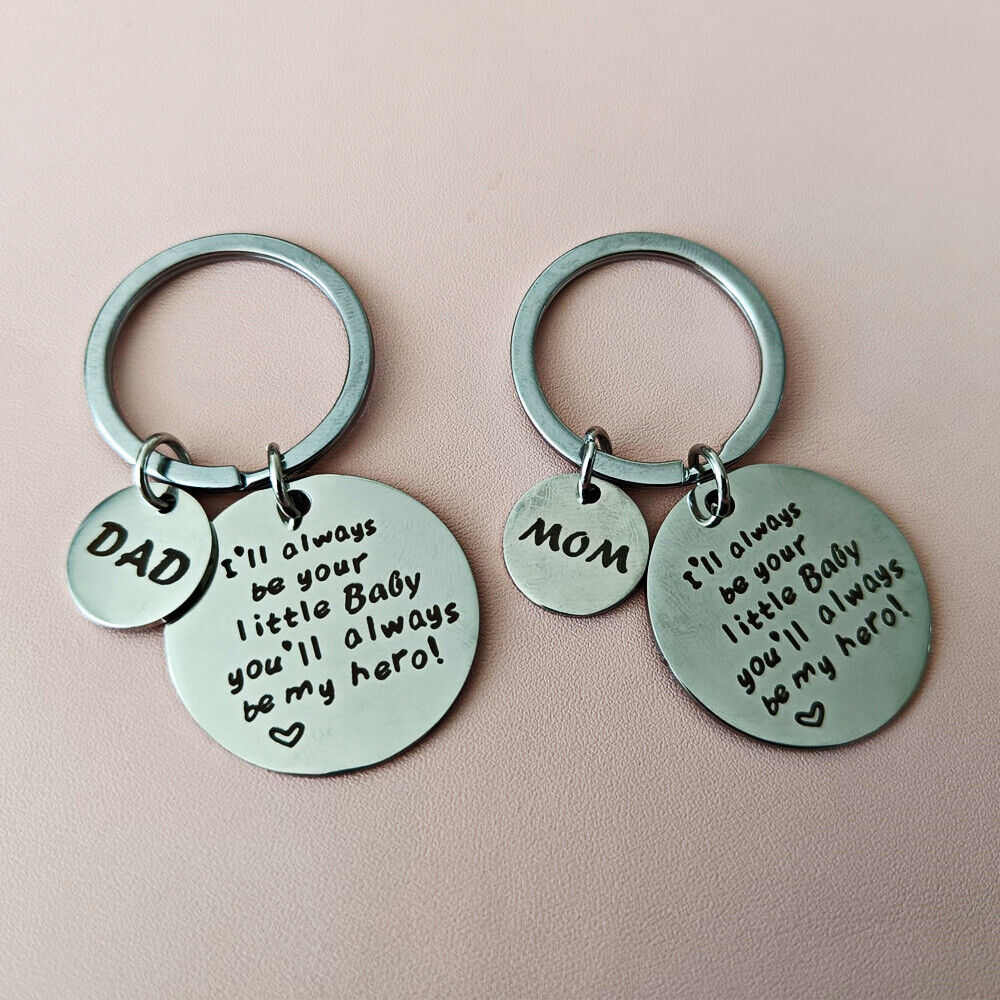 Gifts For Dad &Mom Key Chain Jewelry Love Parents Gifts For Fathers Mothers Day