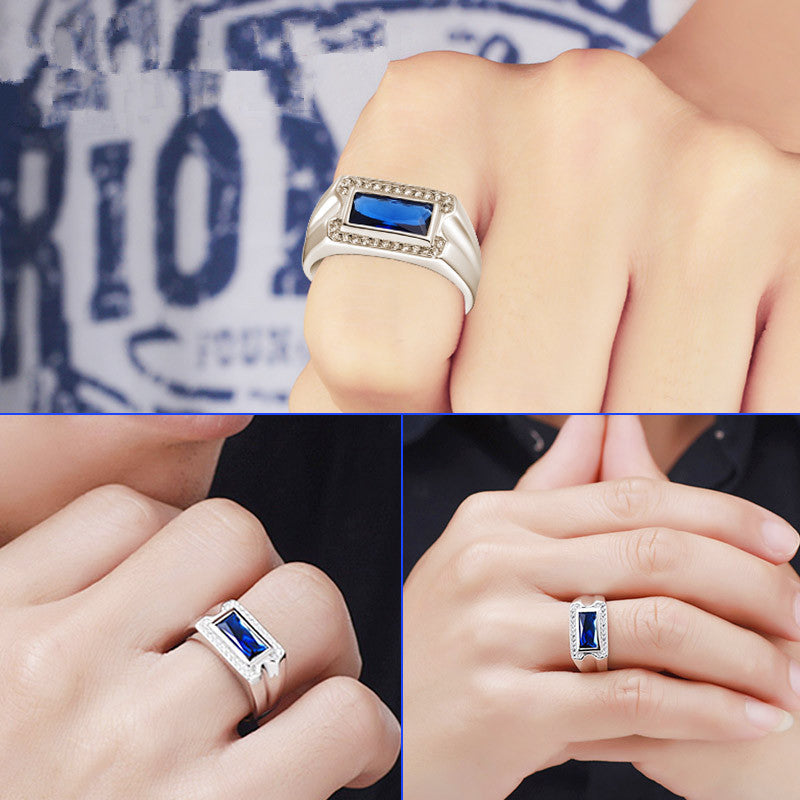 S925 Sterling Silver Jewelry Kyanite Ring Ring