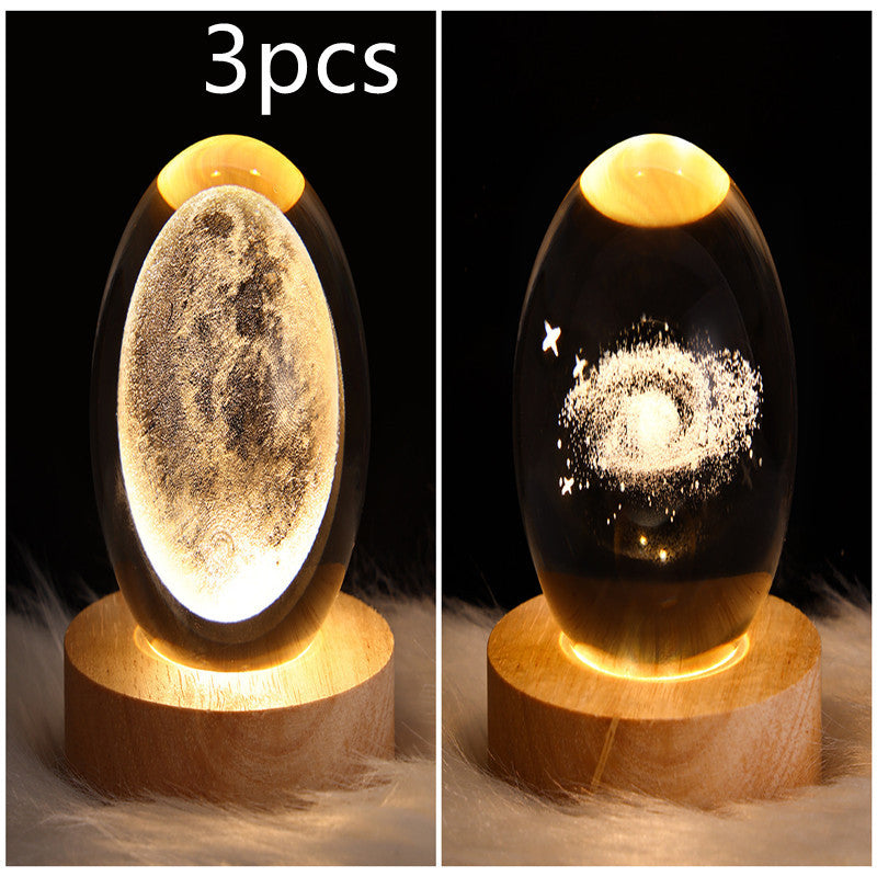 3D Crystal Ball LED Night Light