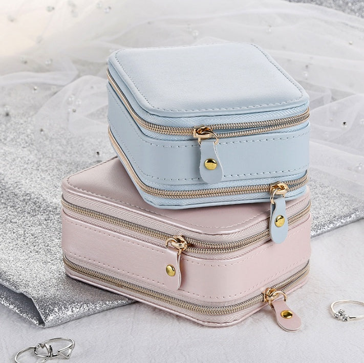 Portable PU Jewelry Storage Box