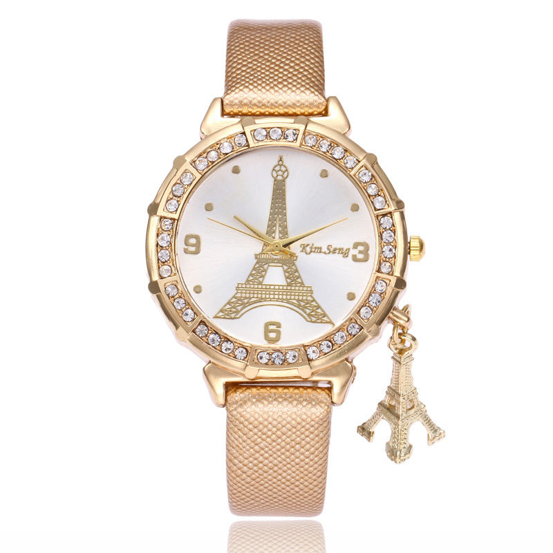 Tower pendant ladies watch