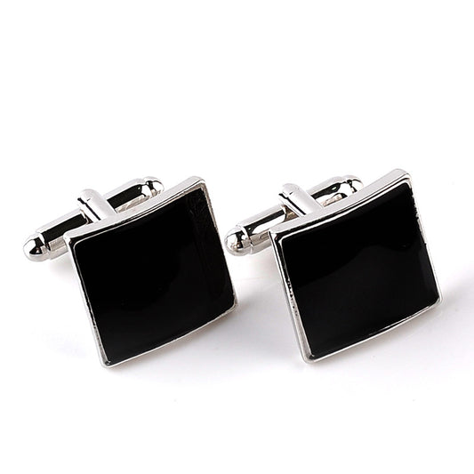 Fashion Square Oil Dripping Cufflinks Personalized Men's Shirt Cufflinks