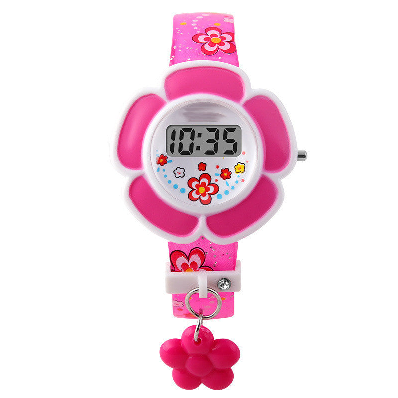 Men's And Women's Cute Fashion Flower-shaped Electronic Watch