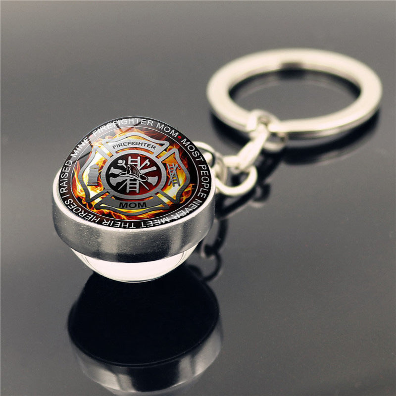 New Double-sided Gem Keychain