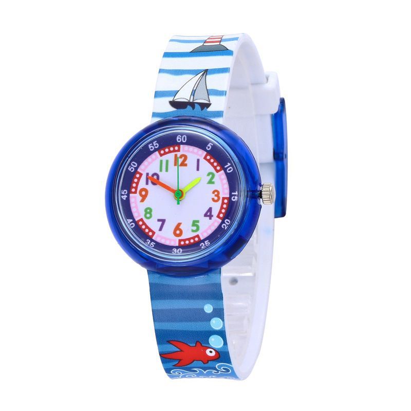 Children's Silicone Cartoon Transparent Cute Fashion Watch