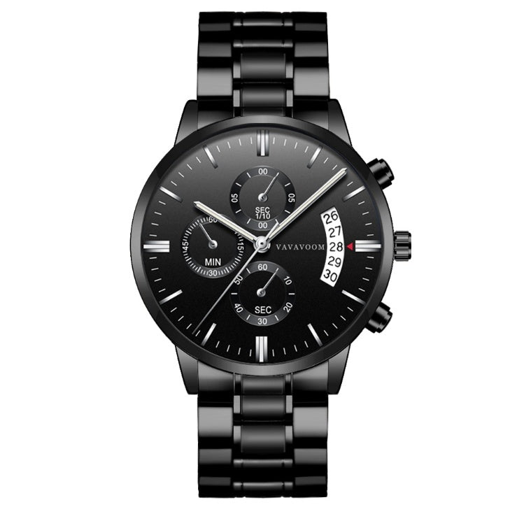 Men's Stainless Steel Business & Leisure Quartz Watch