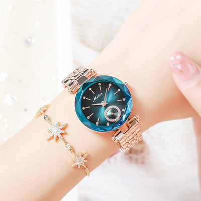 Ladies Quartz Wrist Crystal Women's Watch