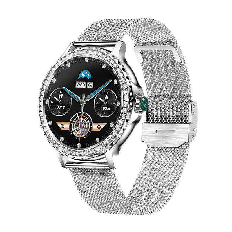 Bluetooth Calling Women's Diamond Smart Watch