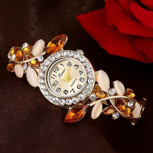 Trendy Diamond Colorful Crystal Women's Bracelet Watch