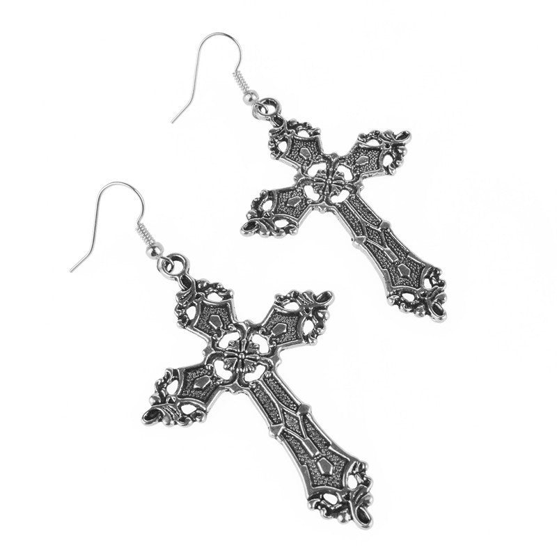 Baroque Cross Ear Hook High Profile Retro Bohemian Cold Wind