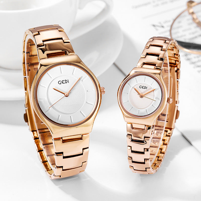 Casual Simple Ladies Watch Quartz Waterproof Couple Watch