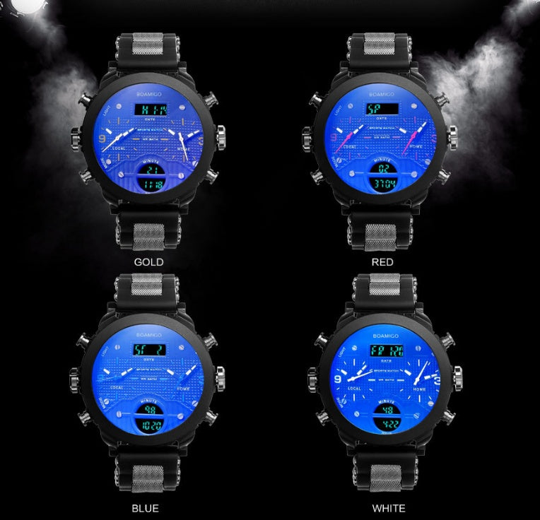 Boamigo™ Men's LED Digital Quartz Military Sports Watch