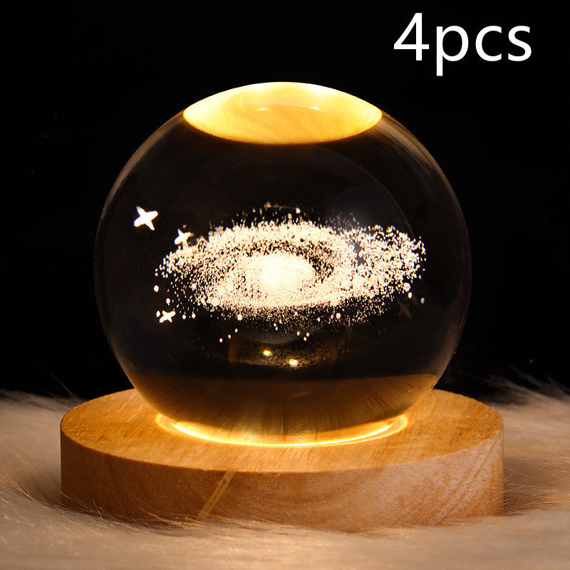 3D Crystal Ball LED Night Light