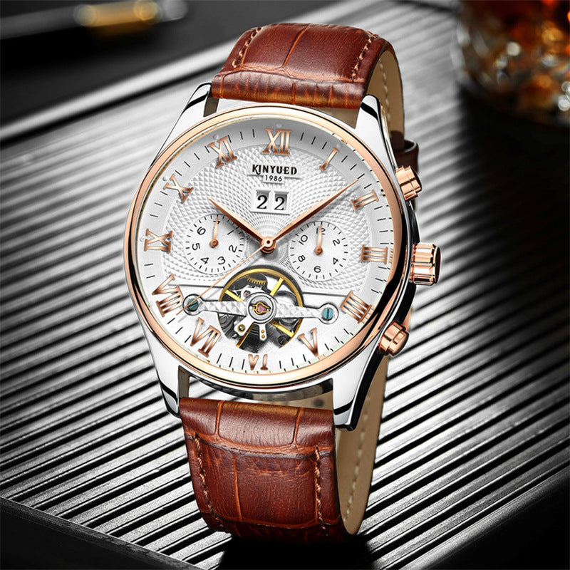 Automatic Hollow Tourbillon Mechanical Watch Men