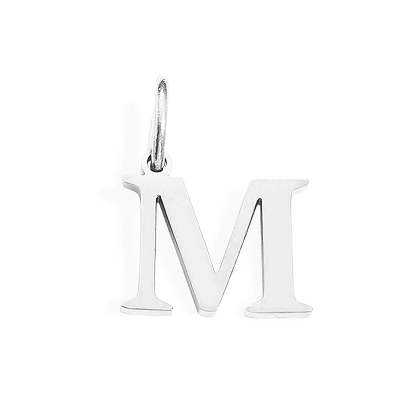 26 Letter Pendant Couple Bracelet Necklace English Pendant