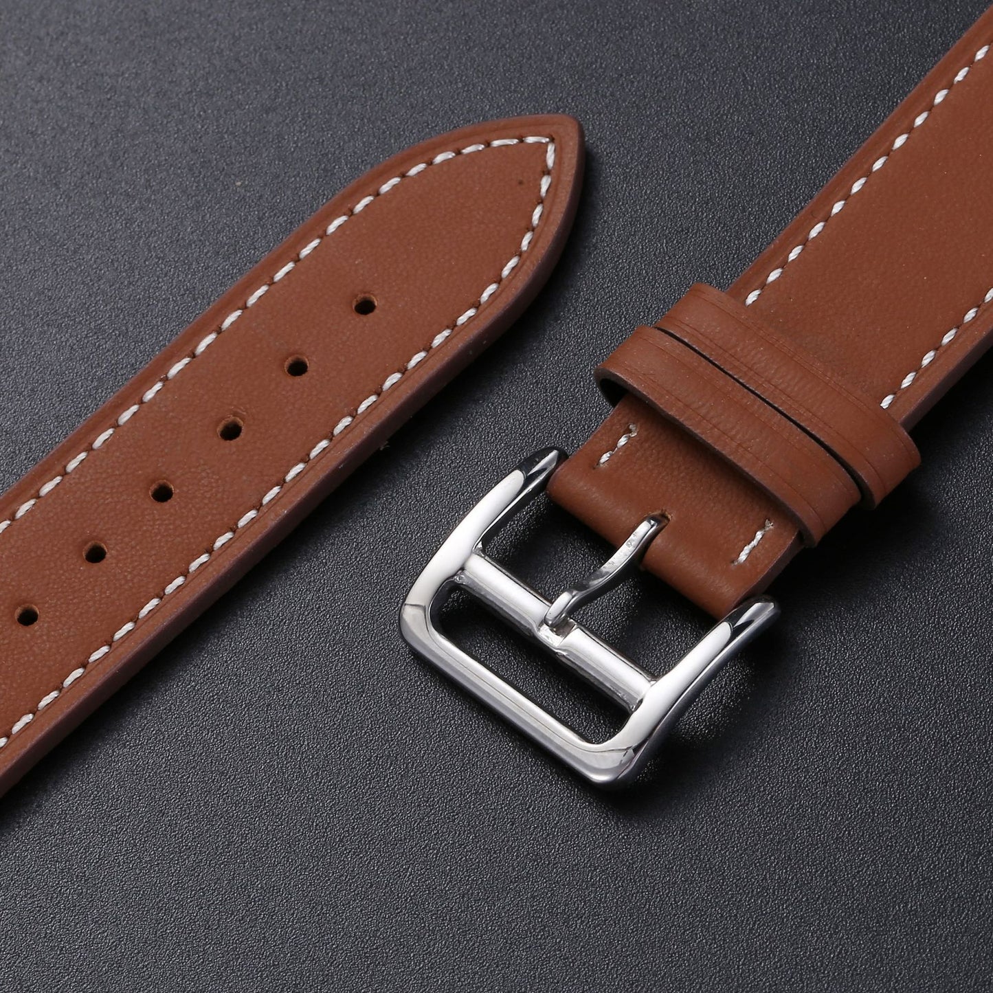 Casual Style With Cow Leather Needle Pattern For Watches