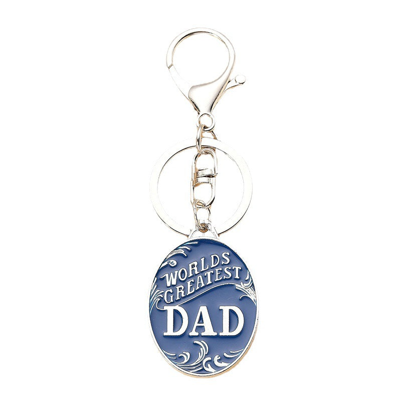 Father's Day Keychain Creative Alloy