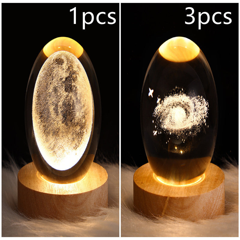 3D Crystal Ball LED Night Light