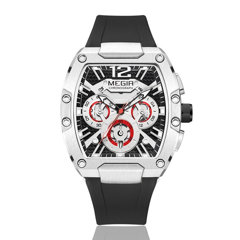 Wine Barrel Men's Multi-function Sports Watch