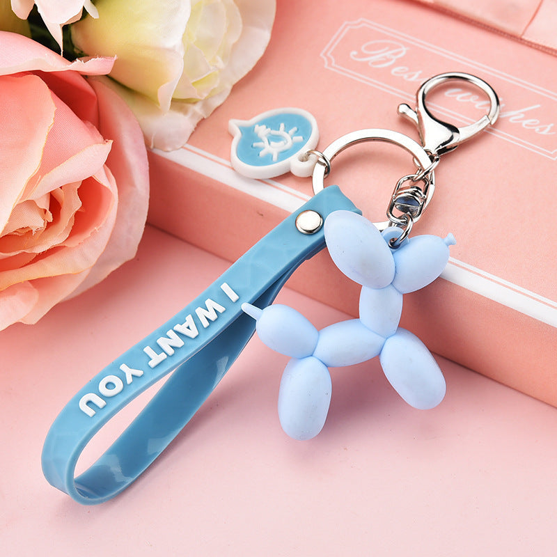 Balloon Dog Keychain Doll Pendant