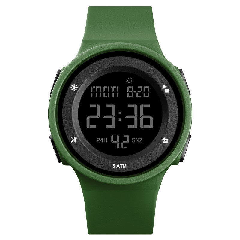 Outdoor Sports Silicone Band Couple Electronic Watch