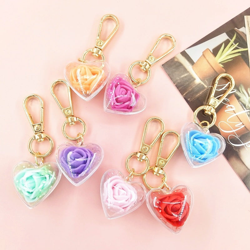 Valentine's Day Creative Gift Rose Forever Flower Key Chain