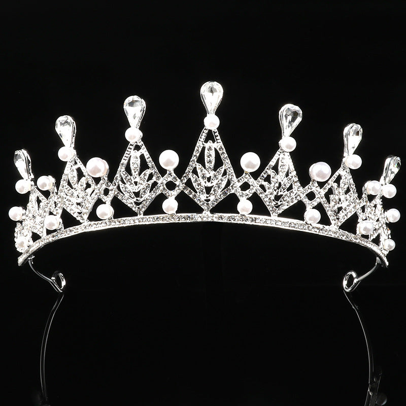 Atmospheric Imitation Pearl Crown Bride Princess Wedding