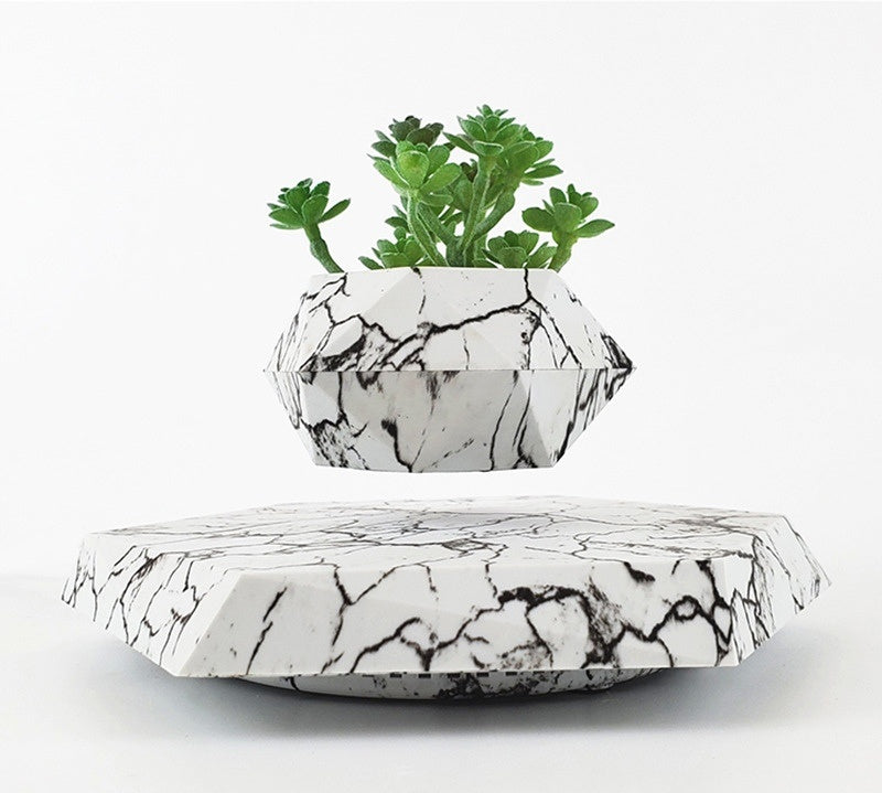 Levitating Plant Pot - Marble Color Floating Planter
