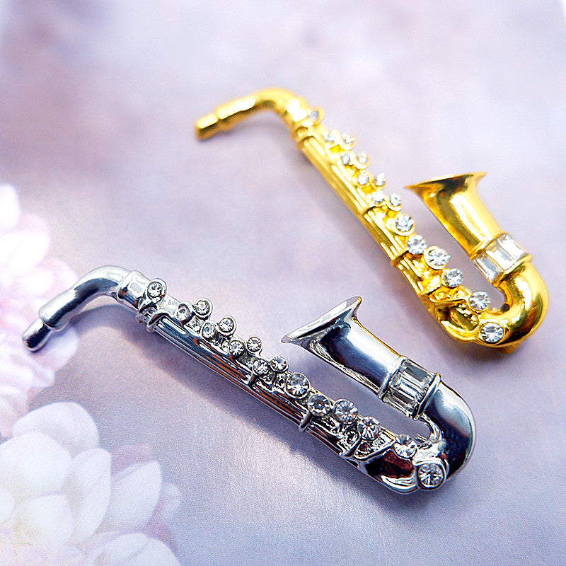 Musical Instrument Saxophone Temperament Brooch