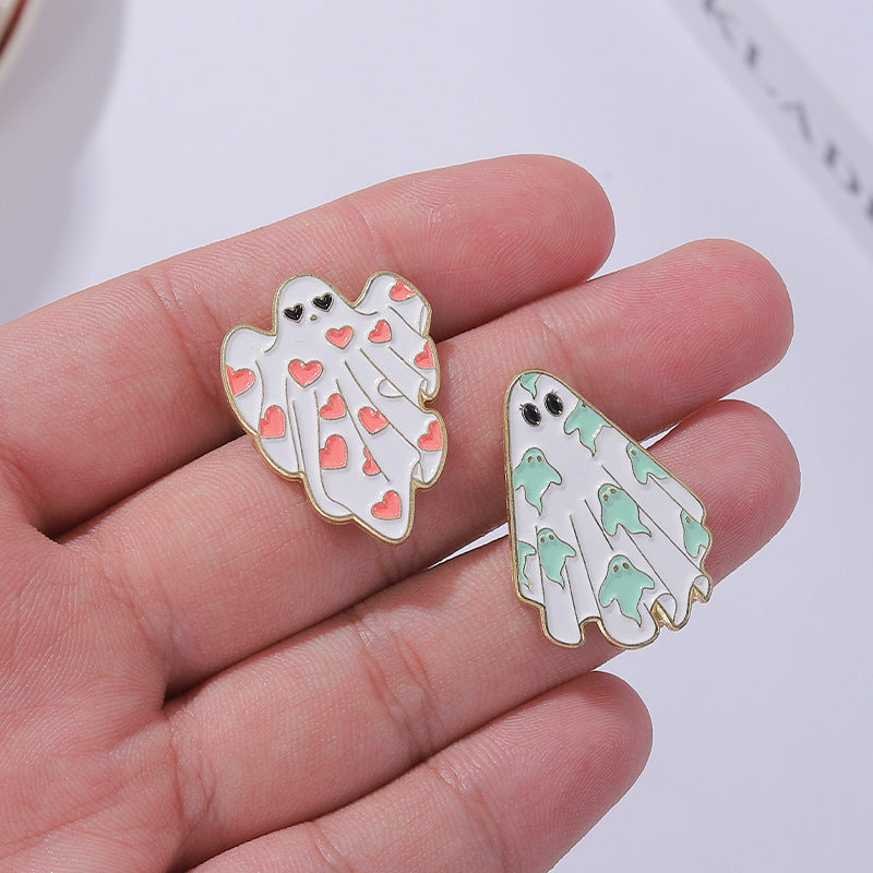 Cute Little Brooch Ghost White Horror Ghost