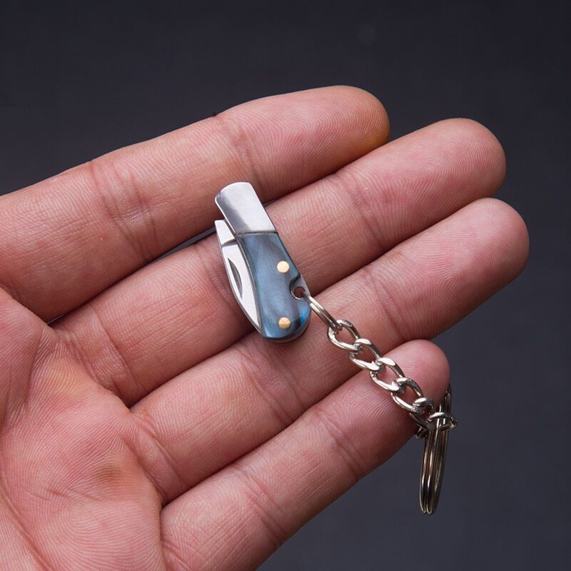 Split Express Folding Knife Pocket Keychain Knife