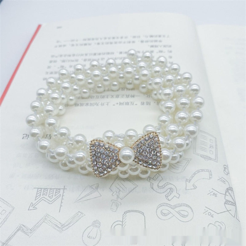 Fashion Jewelry Women's White Pearl Waist Chain Decoration