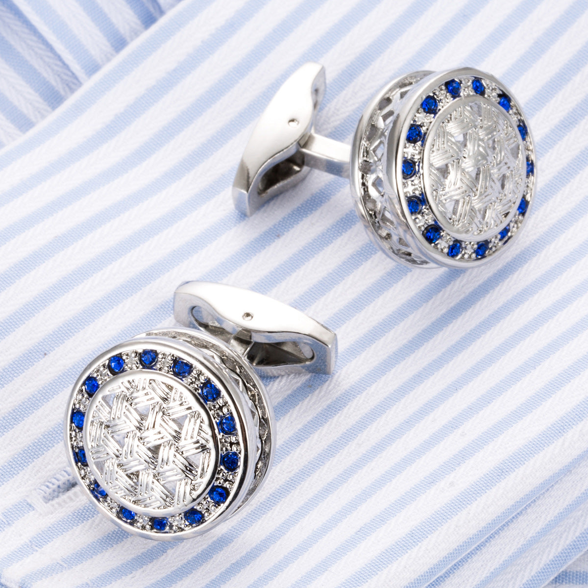 Shirt Sleeve Nails Round Men's Business Dress Cufflinks