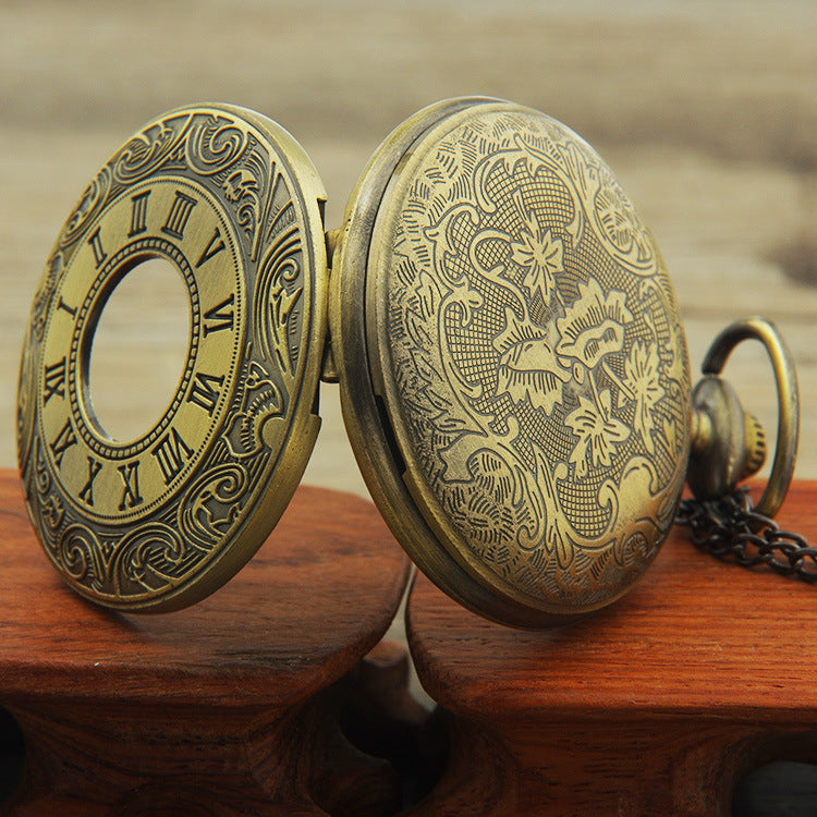 Bronze Analog Quartz Demi Pocket Watch