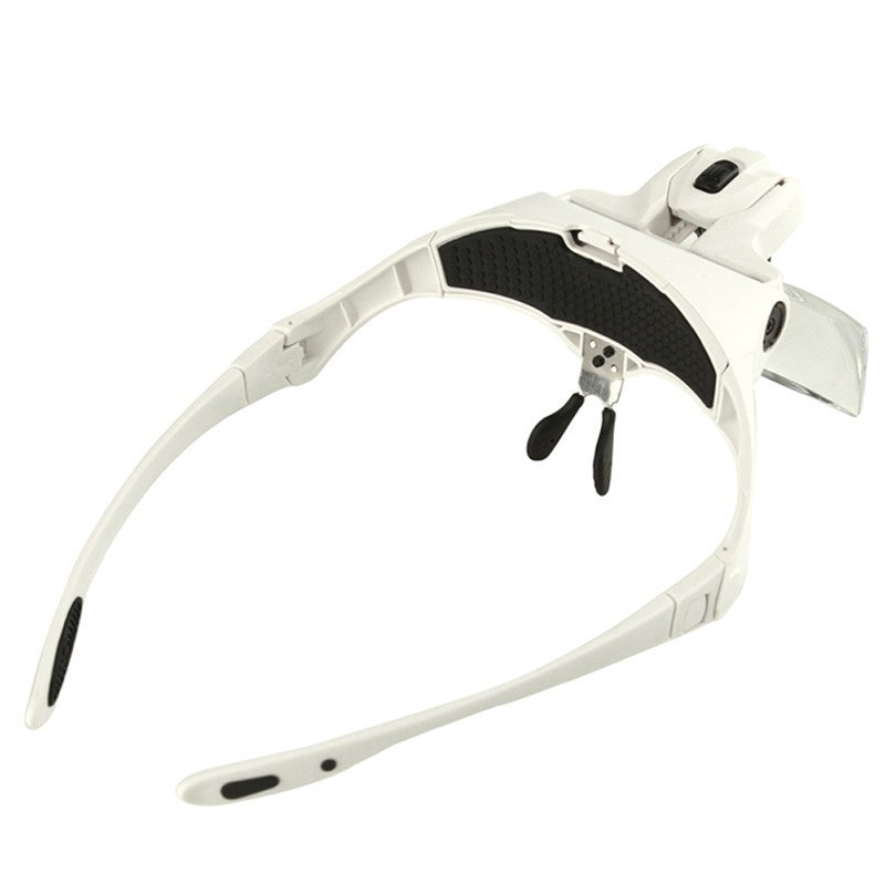 Eyewear Magnifier 1.0 X-3.5X Adjustable 5 Lens Loupe Headband Magnifier Magnifying Glasses With LED Lamp Jewelry Repair Tools