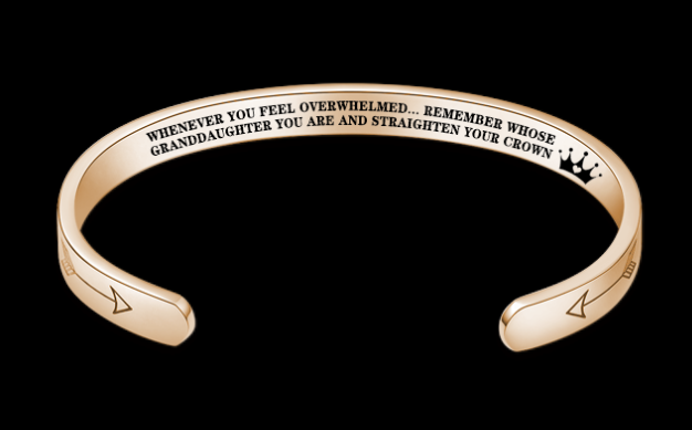 Mantra Bracelet With Quotes Stainless Steel Cuff Inspirational Jewelry Graduation Gift