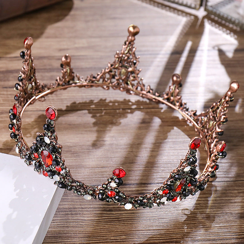 Retro Full Circle Big Crown Bridal Headdress