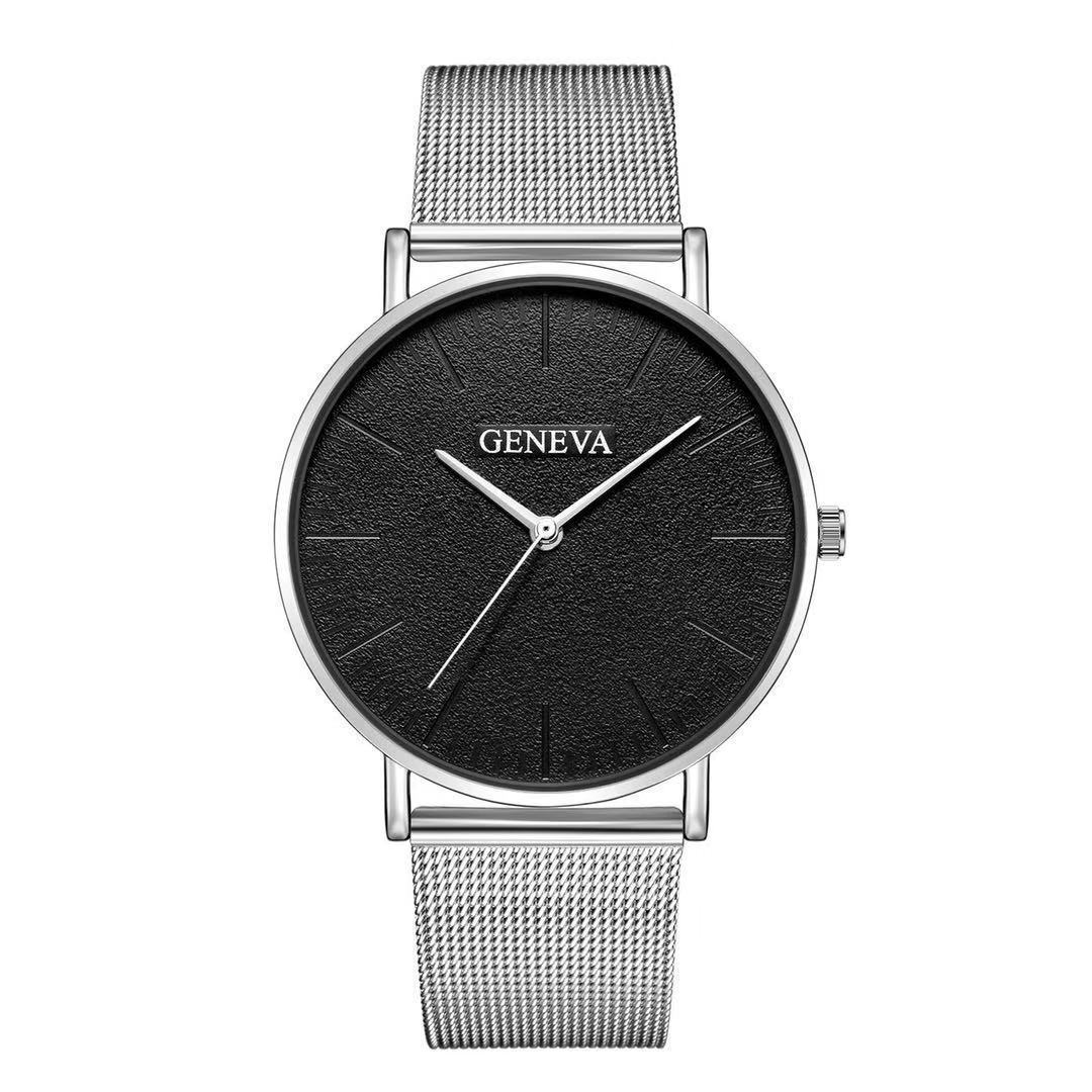 Men's watch men's watch steel mesh strap watch