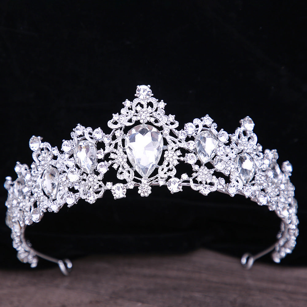 Baroque Rhinestone Crystal Bridal Crown