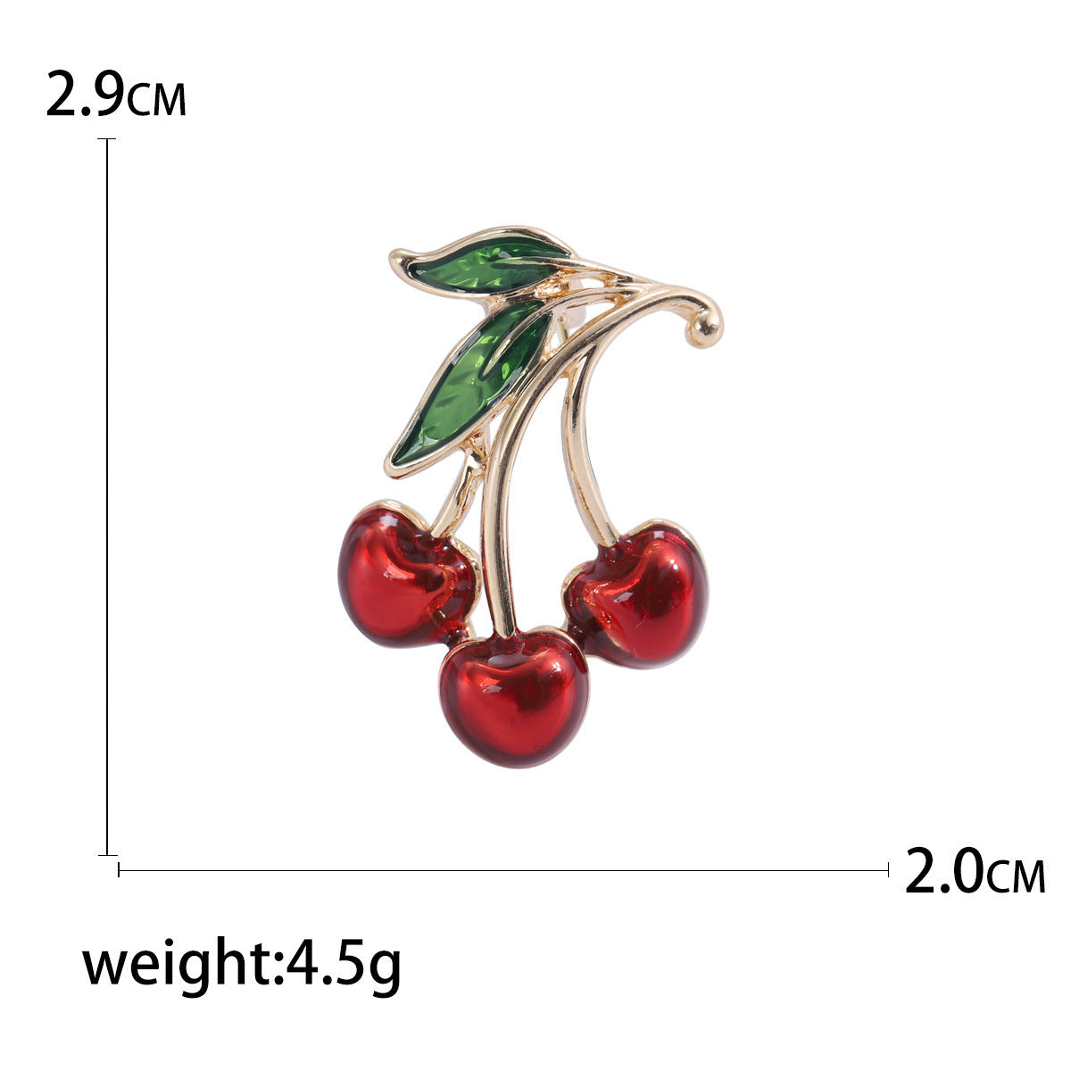 Clothing Accessories Clothing Brooch Red Dripping Cherry