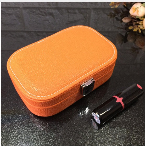 Portable Zippered Cosmetic and Jewelry Storage Box