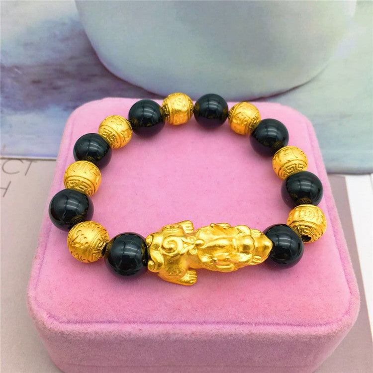 Vietnamese Sand Gold Plated Brave Bracelet