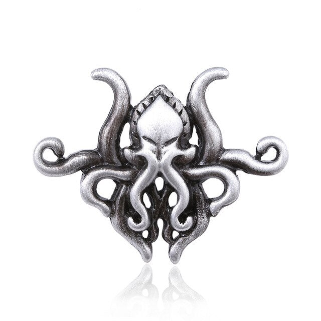 Mythology Ke Zong Retro Octopus Necklace Pendant Personality Punk Sweater Chain