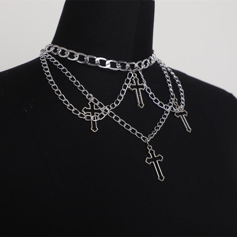 Cross chain necklace