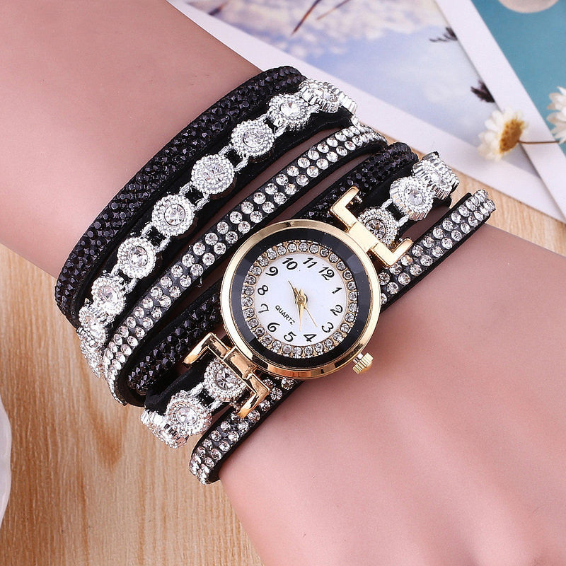 Bohemian Chic Faux Leather Wrap Watch