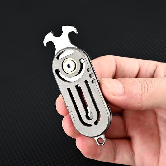 Outdoor Survival Pocket Knife With Keychain