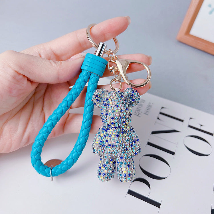 Creative Diamond Cartoon Bear Keychain