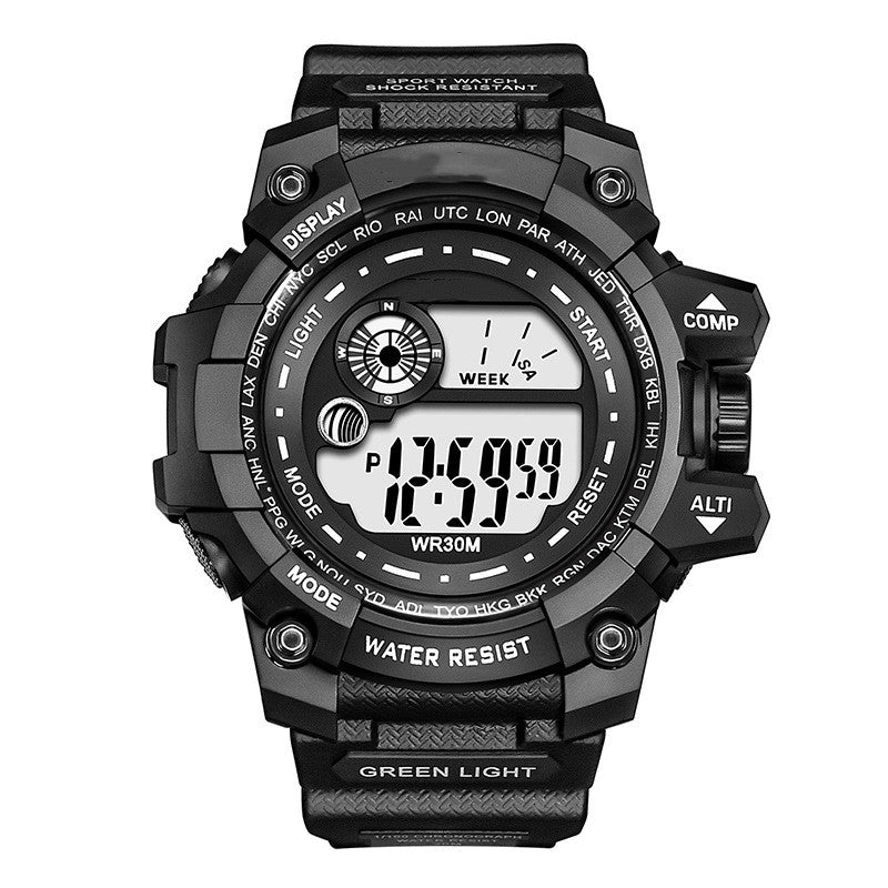 Waterproof Luminous Digital Display Men's And Women's Electronic Watch