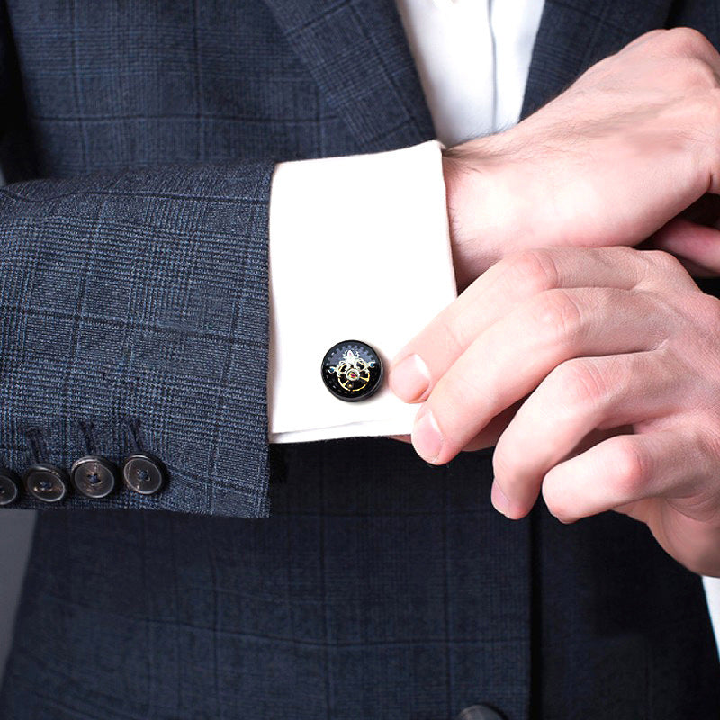 Tourbillon Light Luxury Business French Style Cufflinks